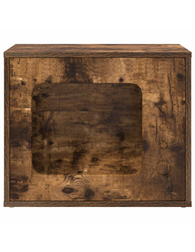 Casa per Gatti Rovere fumé 51 x 30 x 42,5 cm Legno multistrato
