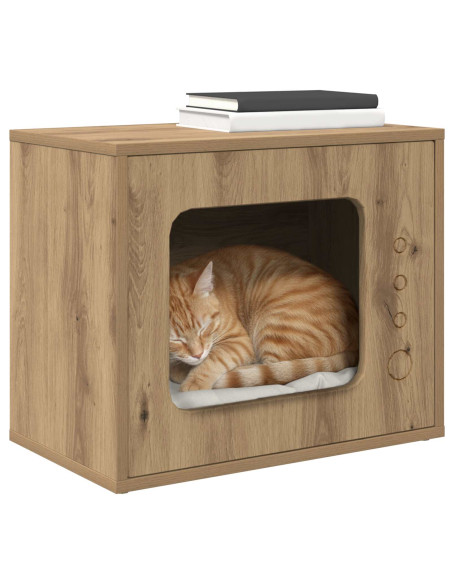 Casa per Gatti Rovere Artigianale 51 x 30 x 42,5 cm