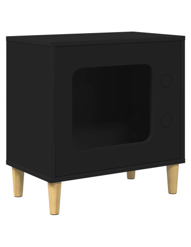 Casa per Gatti Nero 51 x 30 x 52 cm Legno multistrato