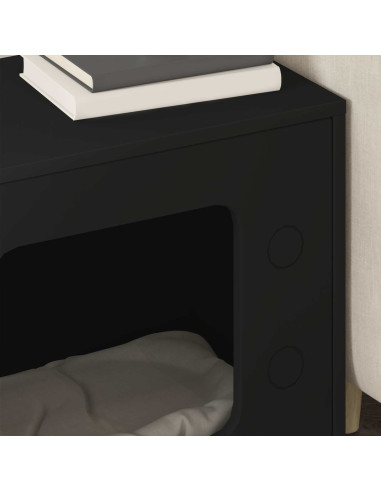 Casa per Gatti Nero 51 x 30 x 52 cm Legno multistrato