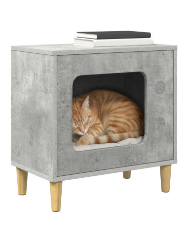 Casa per Gatti Calcestruzzo 51 x 30 x 52 cm Legno multistrato