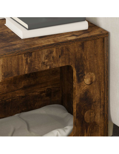 Casa per Gatti Rovere fumé 51 x 30 x 52 cm Legno multistrato