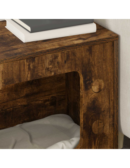 Casa per Gatti Rovere fumé 51 x 30 x 52 cm Legno multistrato