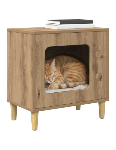 Casa per Gatti Rovere Artigianale 51 x 30 x 52 cm