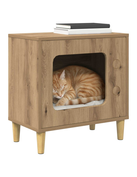 Casa per Gatti Rovere Artigianale 51 x 30 x 52 cm