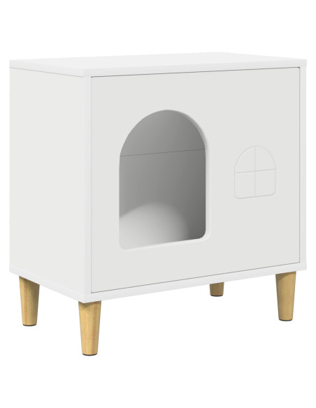 Casa per Gatti Bianco 51 x 30 x 52 cm Legno multistrato