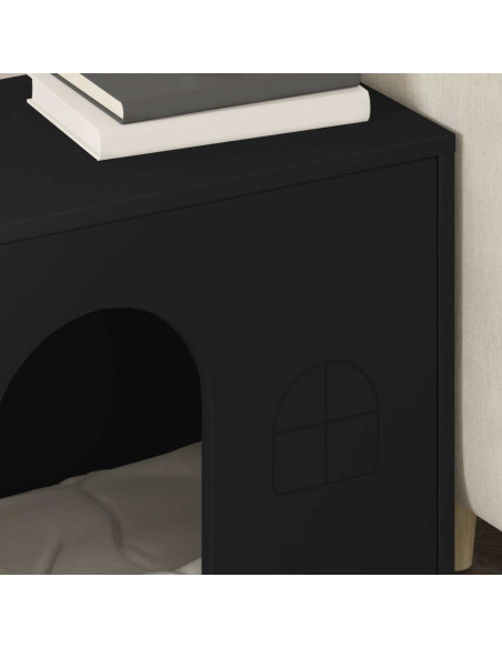 Casa per Gatti Nero 51 x 30 x 52 cm Legno multistrato