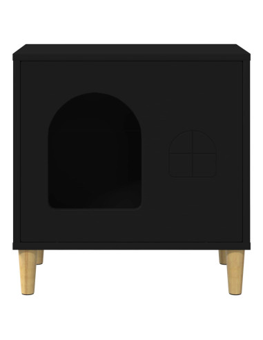 Casa per Gatti Nero 51 x 30 x 52 cm Legno multistrato