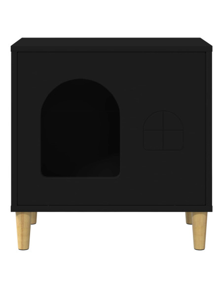 Casa per Gatti Nero 51 x 30 x 52 cm Legno multistrato