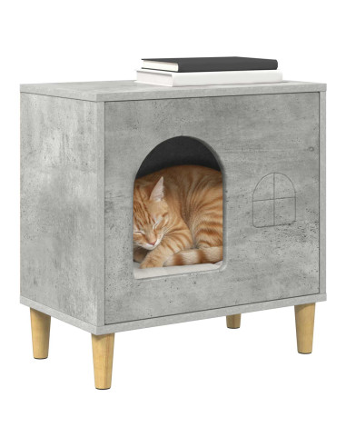 Casa per Gatti Calcestruzzo 51 x 30 x 52 cm Legno multistrato