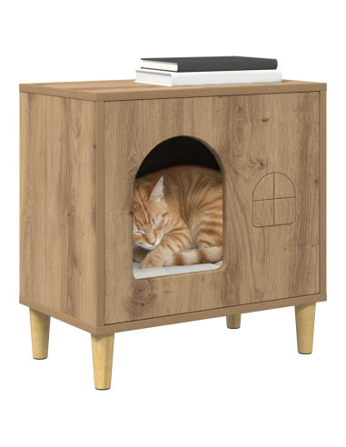 Casa per Gatti Rovere Artigianale 51 x 30 x 52 cm