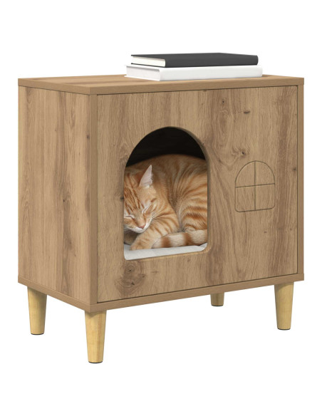 Casa per Gatti Rovere Artigianale 51 x 30 x 52 cm