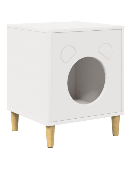 Casa per Gatti Bianco 42,5 x 40 x 53 cm Legno multistrato