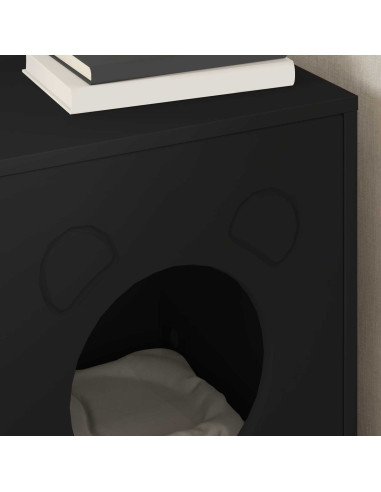 Casa per Gatti Nero 42,5 x 40 x 53 cm Legno multistrato