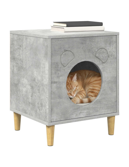 Casa per Gatti Calcestruzzo 42,5 x 40 x 53 cm Legno multistrato