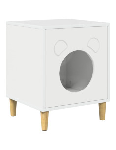 Casa per Gatti Bianco Lucido 42,5 x 40 x 53 cm 2