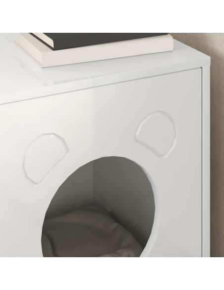 Casa per Gatti Bianco Lucido 42,5 x 40 x 53 cm