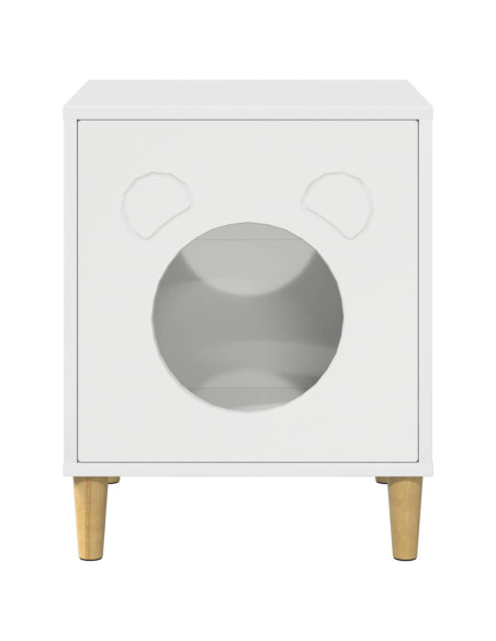 Casa per Gatti Bianco Lucido 42,5 x 40 x 53 cm