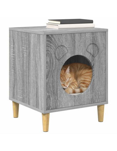 Casa per Gatti Grigio Sonoma 42,5 x 40 x 53 cm