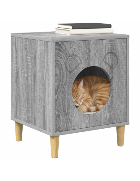 Casa per Gatti Grigio Sonoma 42,5 x 40 x 53 cm
