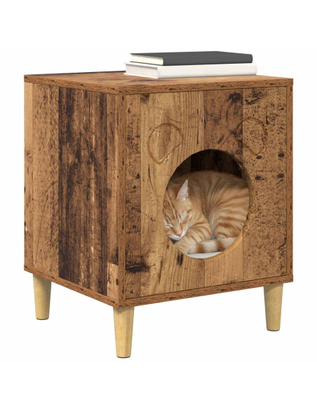 Casa per Gatti Legno vecchio 42,5 x 40 x 53 cm