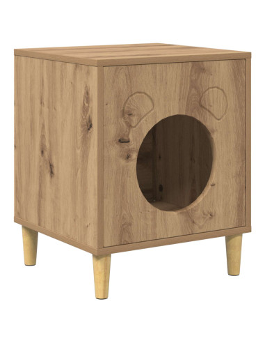 Casa per Gatti Rovere Artigianale 42,5 x 40 x 53 cm