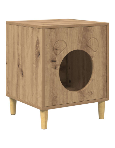 Casa per Gatti Rovere Artigianale 42,5 x 40 x 53 cm