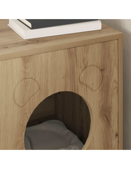 Casa per Gatti Rovere Artigianale 42,5 x 40 x 53 cm