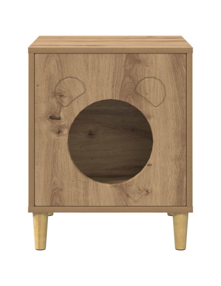 Casa per Gatti Rovere Artigianale 42,5 x 40 x 53 cm