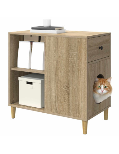 Casa per Gatti Sonoma 72 x 42.5 x 70 cm Legno multistrato