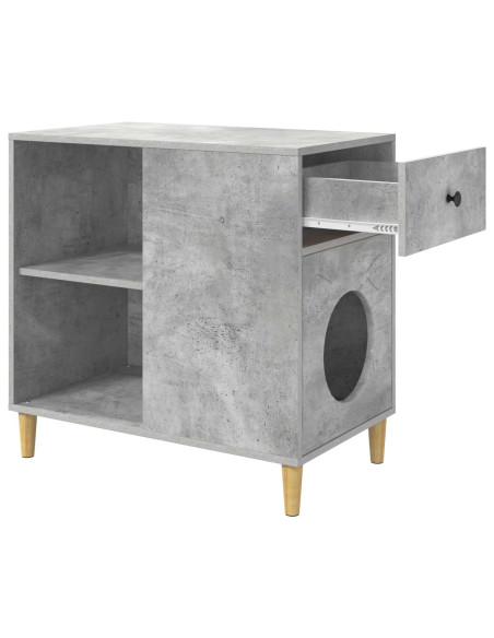 Casa per Gatti Calcestruzzo 72 x 42.5 x 70 cm Legno multistrato