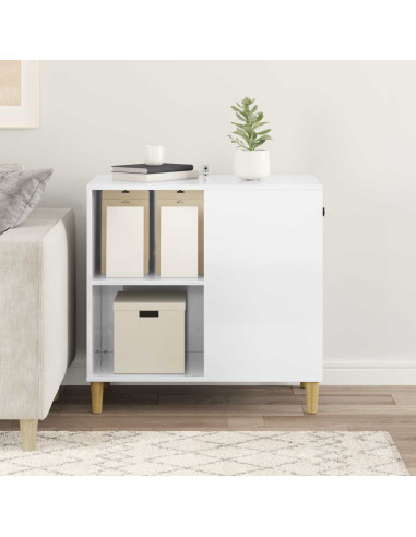 Casa per Gatti Bianco Lucido 72 x 42.5 x 70 cm