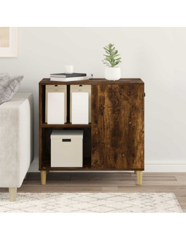 Casa per Gatti Rovere fumé 72 x 42.5 x 70 cm Legno multistrato