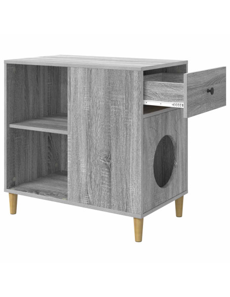 Casa per Gatti Grigio Sonoma 72 x 42.5 x 70 cm