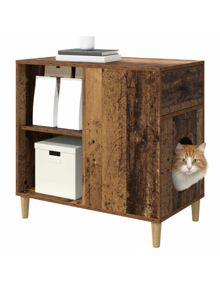 Casa per Gatti Legno vecchio 72 x 42.5 x 70 cm