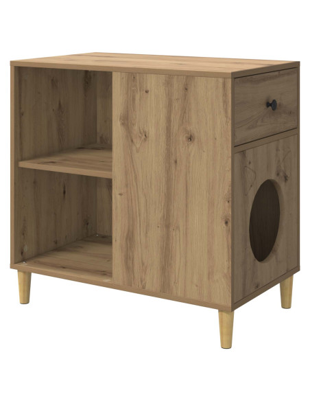 Casa per Gatti Rovere Artigianale 72 x 42.5 x 70 cm