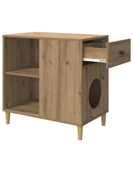 Casa per Gatti Rovere Artigianale 72 x 42.5 x 70 cm