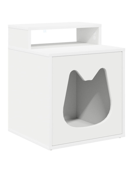 Casa per Gatti Bianco 42,5 x 40 x 53,5 cm Legno multistrato