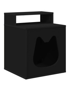 Casa per Gatti Nero 42,5 x 40 x 53,5 cm Legno multistrato 2
