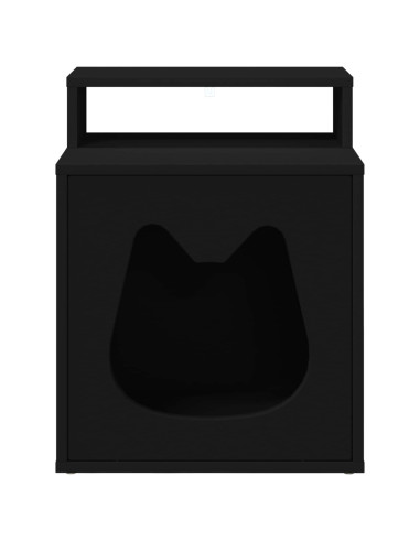 Casa per Gatti Nero 42,5 x 40 x 53,5 cm Legno multistrato