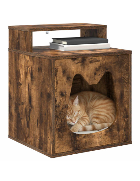 Casa per Gatti Rovere fumé 42,5 x 40 x 53,5 cm