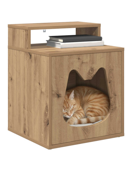 Casa per Gatti Rovere Artigianale 42,5 x 40 x 53,5 cm