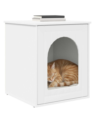 Casa per Gatti Bianco 53 x 52 x 62 cm Legno multistrato