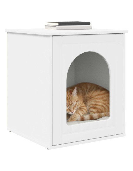 Casa per Gatti Bianco 53 x 52 x 62 cm Legno multistrato