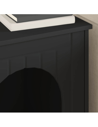 Casa per Gatti Nero 53 x 52 x 62 cm Legno multistrato