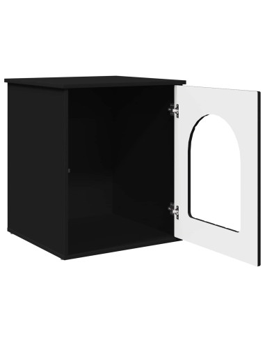 Casa per Gatti Nero 53 x 52 x 62 cm Legno multistrato