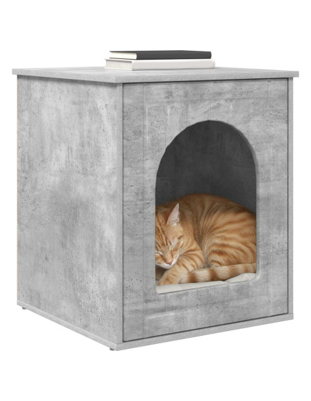 Casa per Gatti Calcestruzzo 53 x 52 x 62 cm Legno multistrato