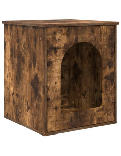 Casa per Gatti Rovere fumé 53 x 52 x 62 cm Legno multistrato 2