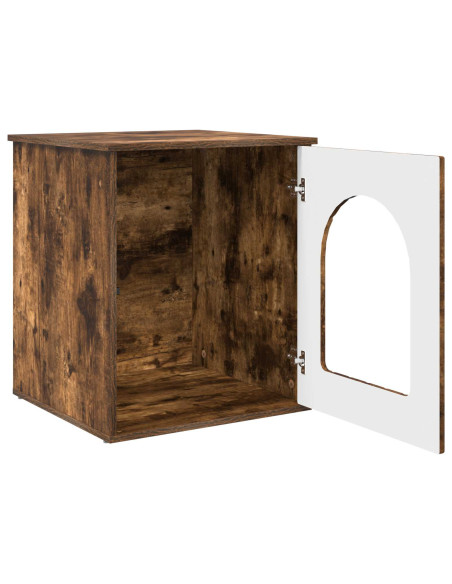 Casa per Gatti Rovere fumé 53 x 52 x 62 cm Legno multistrato