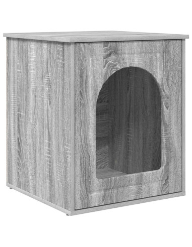 Casa per Gatti Grigio Sonoma 53 x 52 x 62 cm Legno multistrato